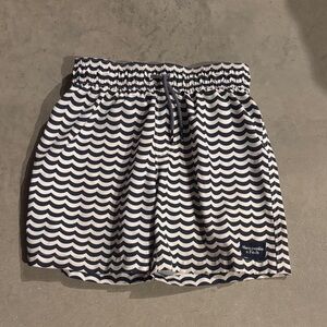 Abercrombie Kids Navy and White Swim Trunks